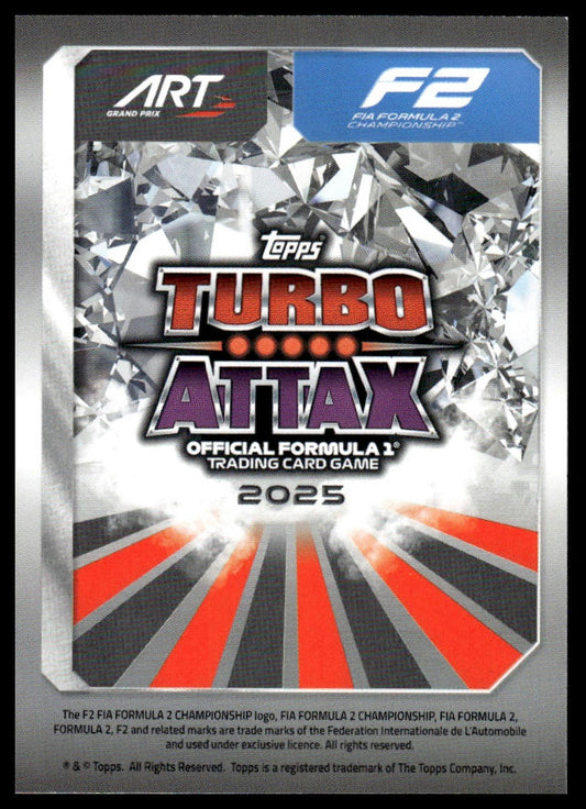Turbo Attax 2025 #190 ART Grand Prix team card back