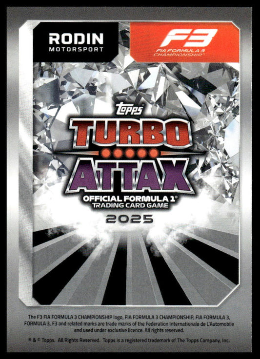 Turbo Attax 2025 #224 Rodin Motorsport team card back