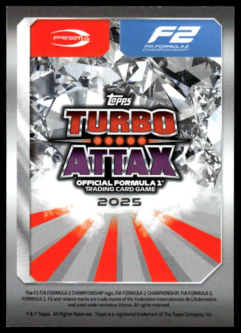 Turbo Attax 2025 #185 Sebastian Montoya back
