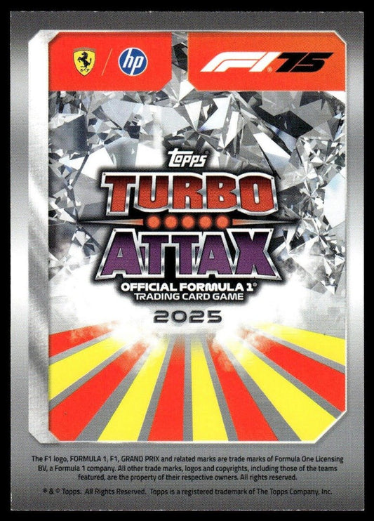 Turbo Attax 2025 #163 Charles Leclerc back