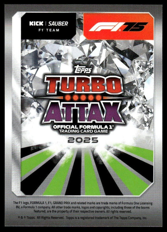 Turbo Attax 2025 #244 Lewis Hamilton back