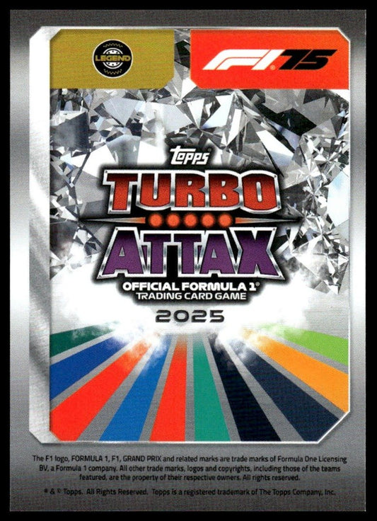 Turbo Attax 2025 #130 Bahrain Grand Prix back