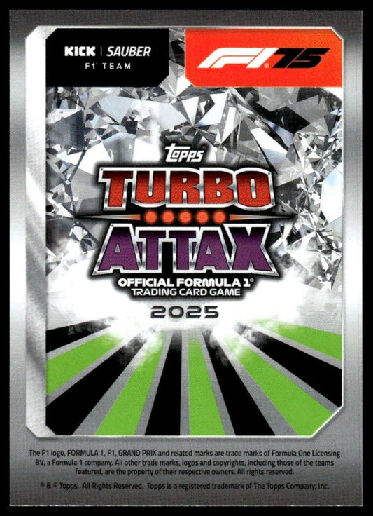 Turbo Attax 2025 #162 Gabriel Bortoleto back