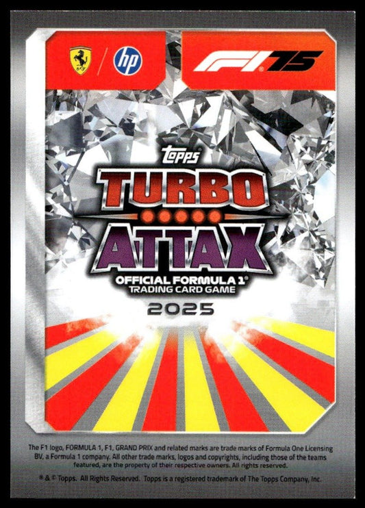 Turbo Attax 2025 #270 Charles Leclerc back