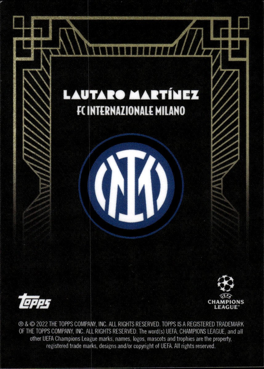 Lautaro Martínez – Inter · 2022-23 Topps Deco UEFA Club Competitions – back