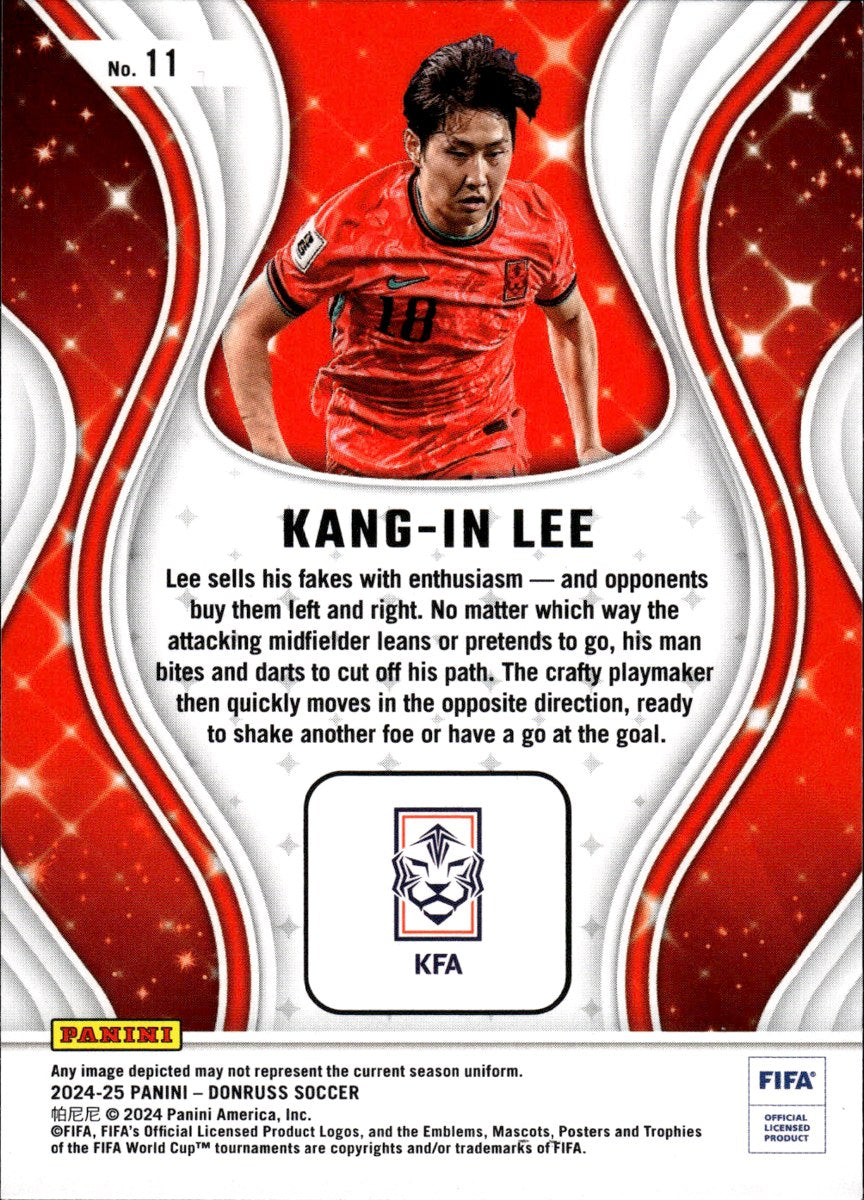 Kang-In Lee – Korea Republic · 2024-25 Panini Donruss Soccer #11 Magicians – back