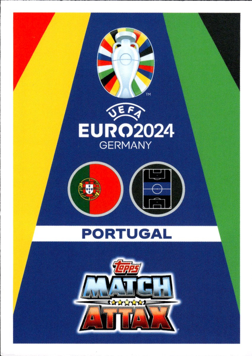 Bernardo Silva – Portugal · Topps Match Attax UEFA Euro 2024 #POR13 Hero – back