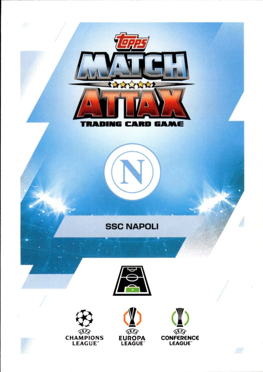 Alex Meret – Napoli · 2025-26 Topps Match Attax UEFA Club Competitions #245 – back