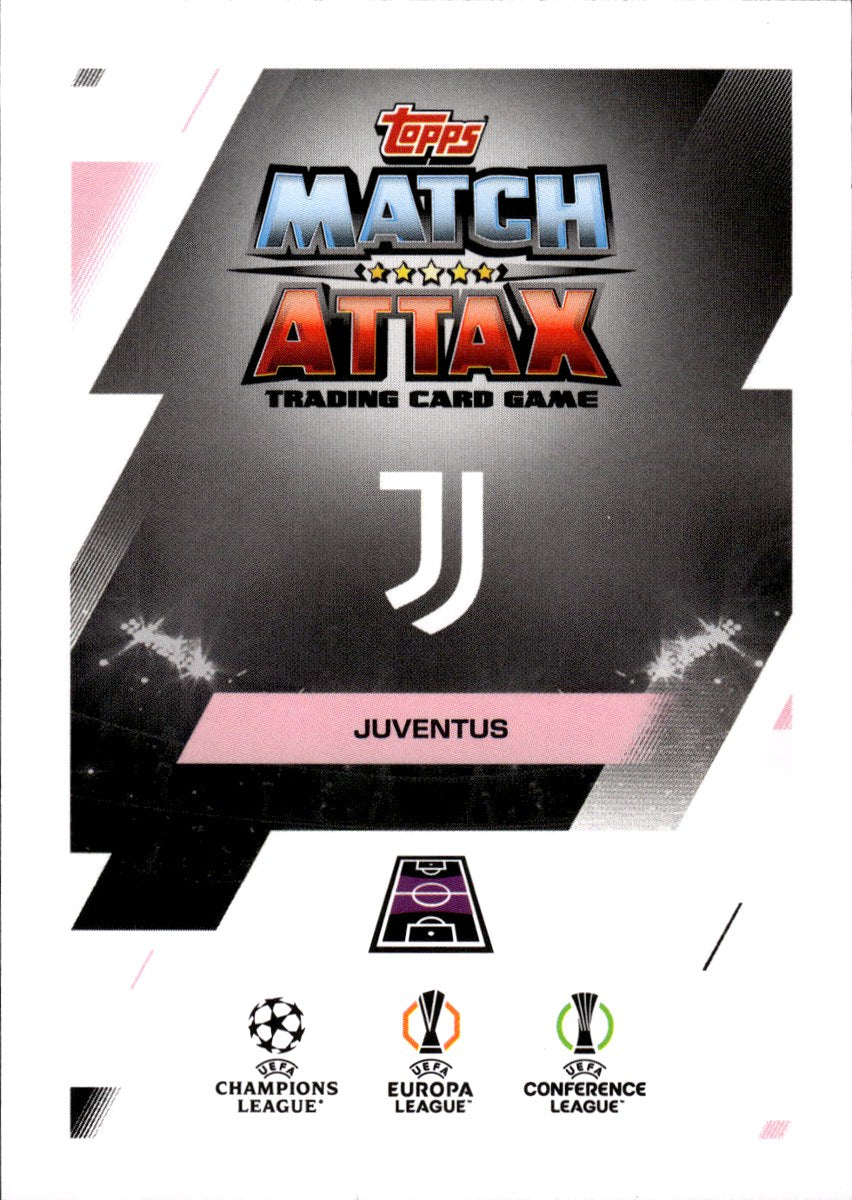 Weston McKennie – Juventus · 2025-26 Topps Match Attax UEFA Club Competitions #268 – back