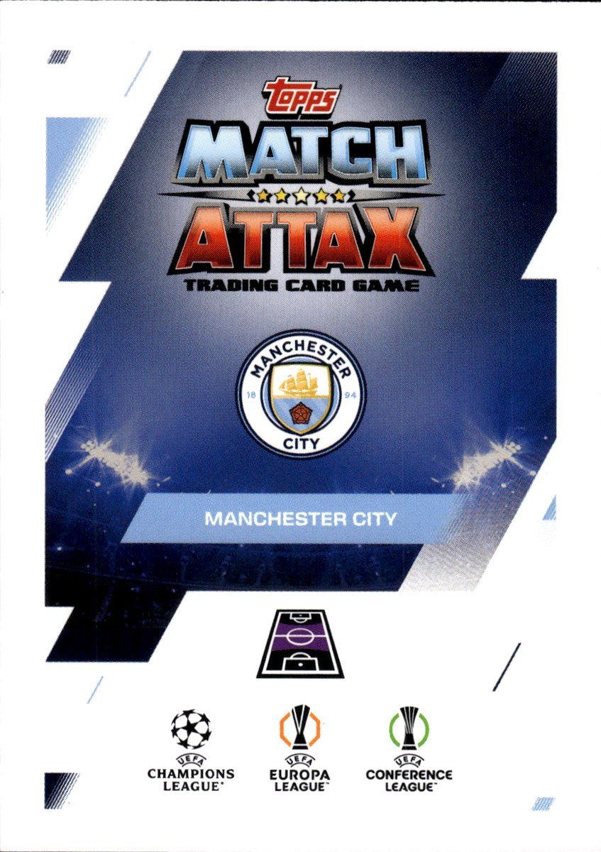 Bernardo Silva – Manchester City · 2025-26 Topps Match Attax UEFA Club Competitions #401 Heritage – back