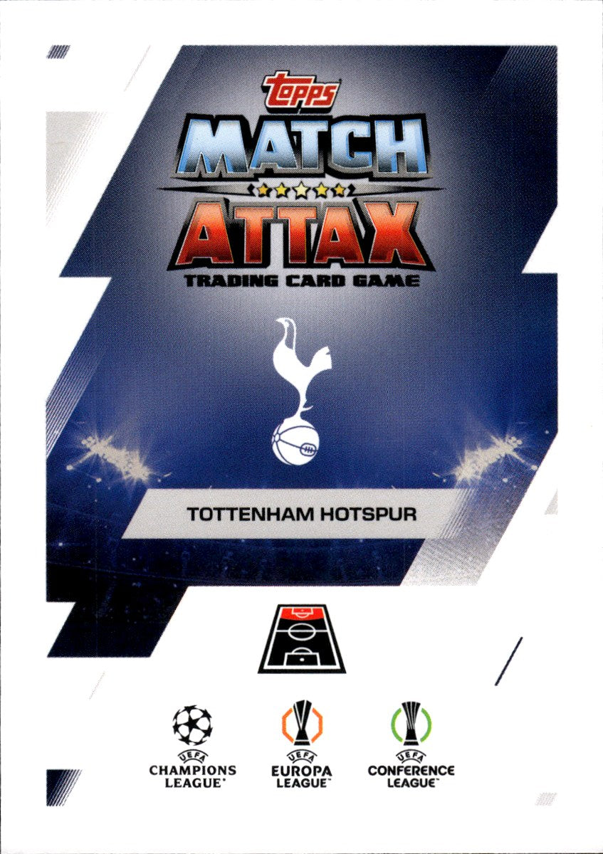Brennan Johnson – Tottenham Hotspur · 2025-26 Topps Match Attax UEFA Club Competitions #428 Magic Memories – back