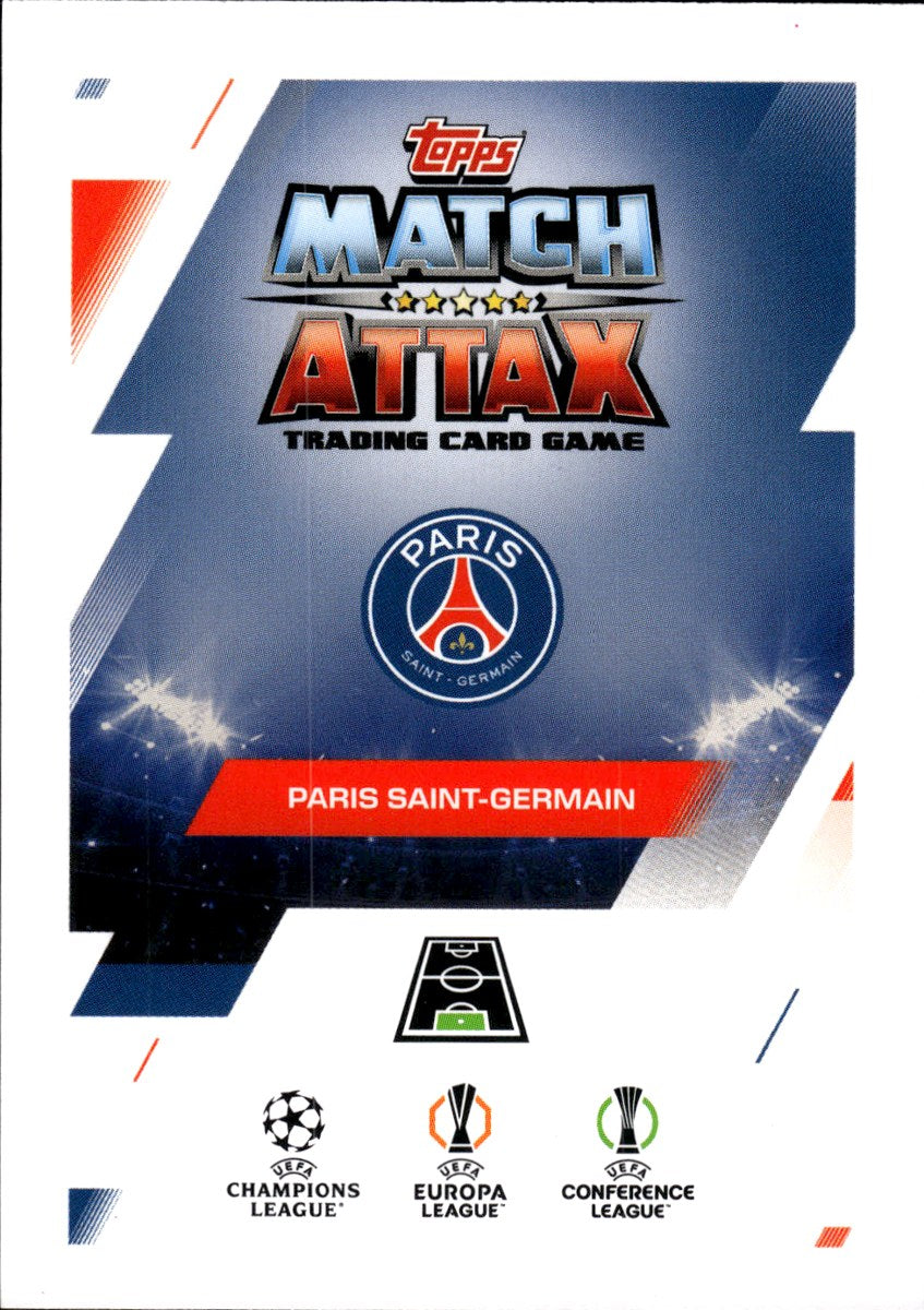 Gianluigi Donnarumma – Paris Saint-Germain · 2025-26 Topps Match Attax UEFA Club Competitions #393 Heritage – back