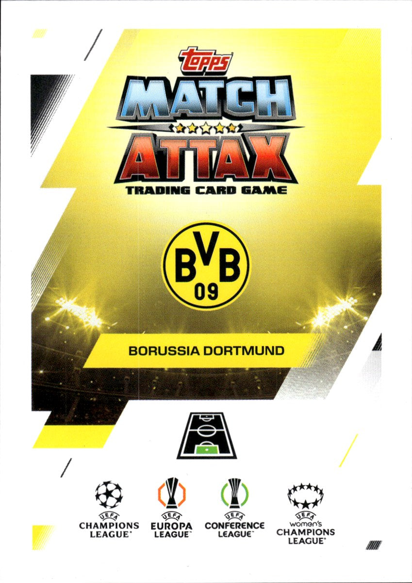Gregor Kobel – Borussia Dortmund · 2025-26 Topps Match Attax Extra UEFA Club Competitions #201 Pitch Perfection – back