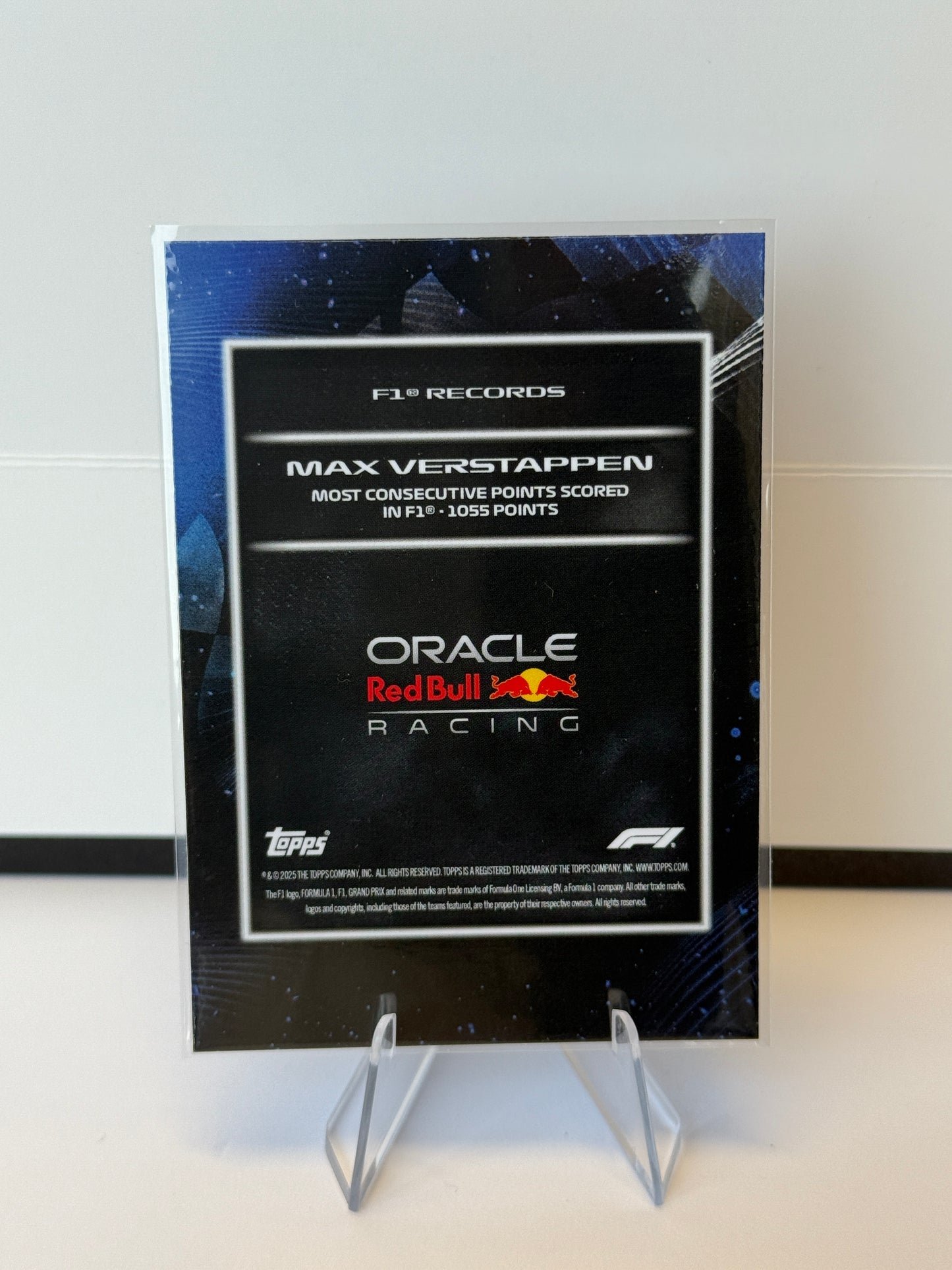 2025 Topps Lights Out F1 – Records Max Verstappen (Points Streak)