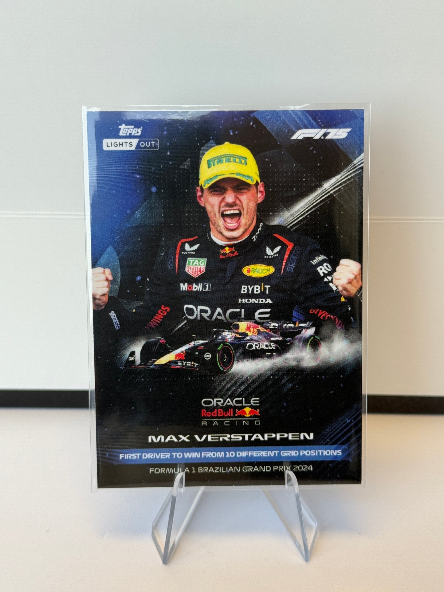 2025 Topps Lights Out F1 – Records Max Verstappen (Grid Win)