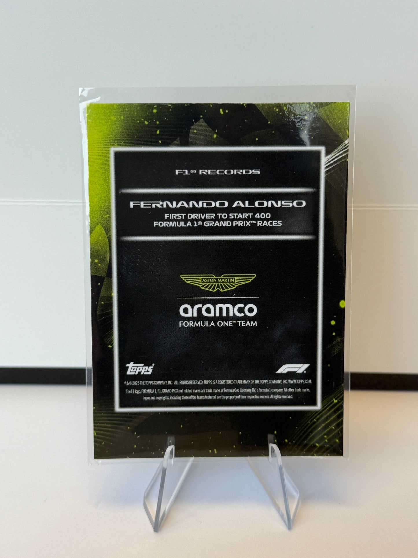 2025 Topps Lights Out F1 – Records Fernando Alonso