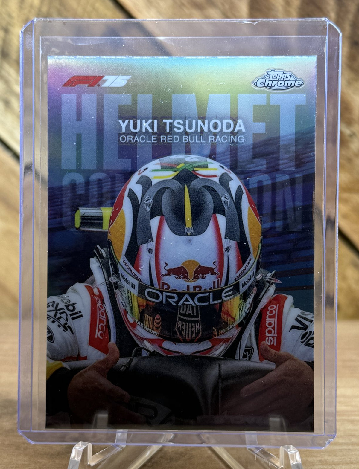 Yuki Tsunoda – Red Bull · 2025 Topps Chrome F1 Helmet Collection #HC-3