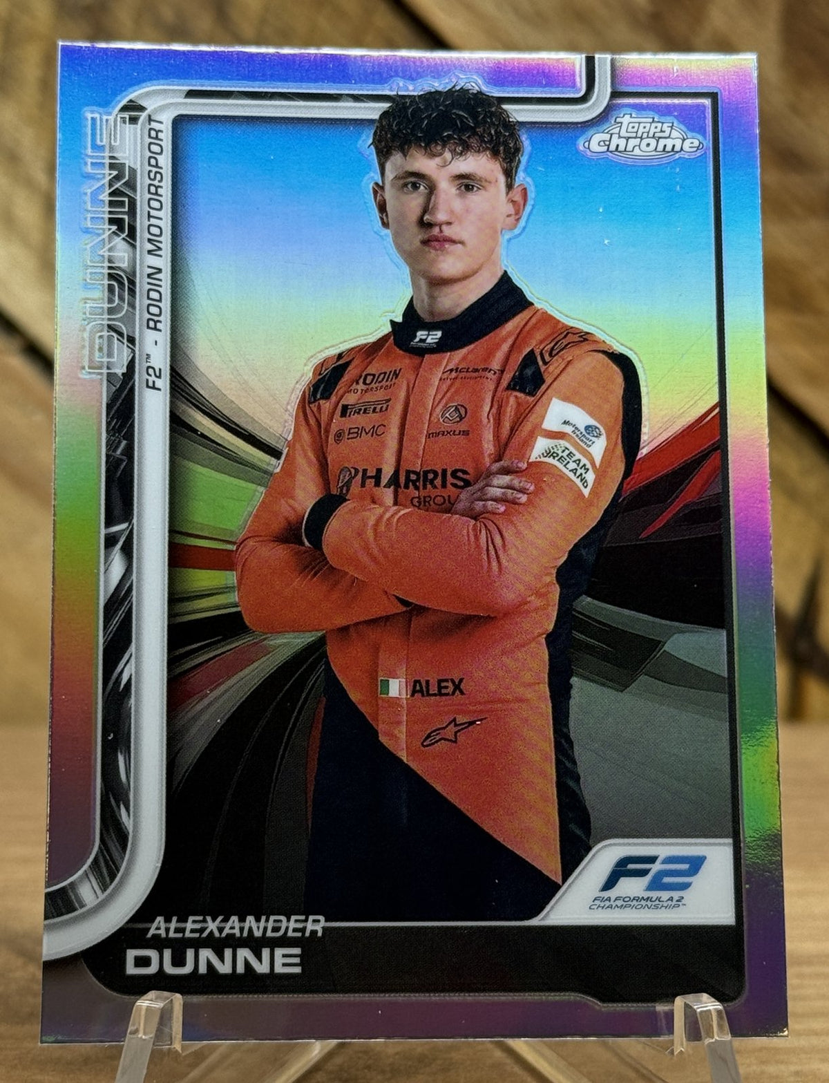 Alexander Dunne – Rodin Motorsport (F2) · 2025 Topps Chrome F1 #35 Refractor