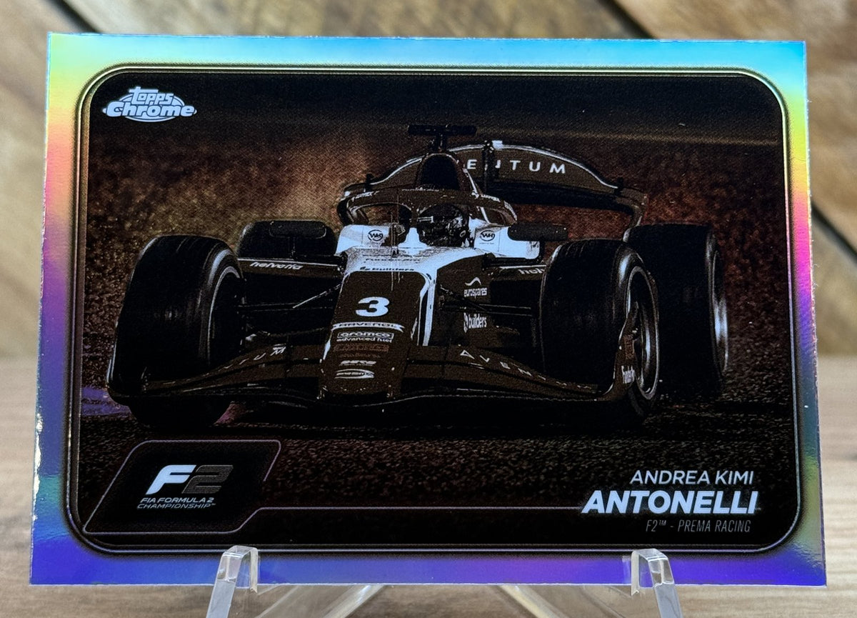 Andrea Kimi Antonelli – Prema Racing (F2) · 2024 Topps Chrome F1 #94 B&W Refractor