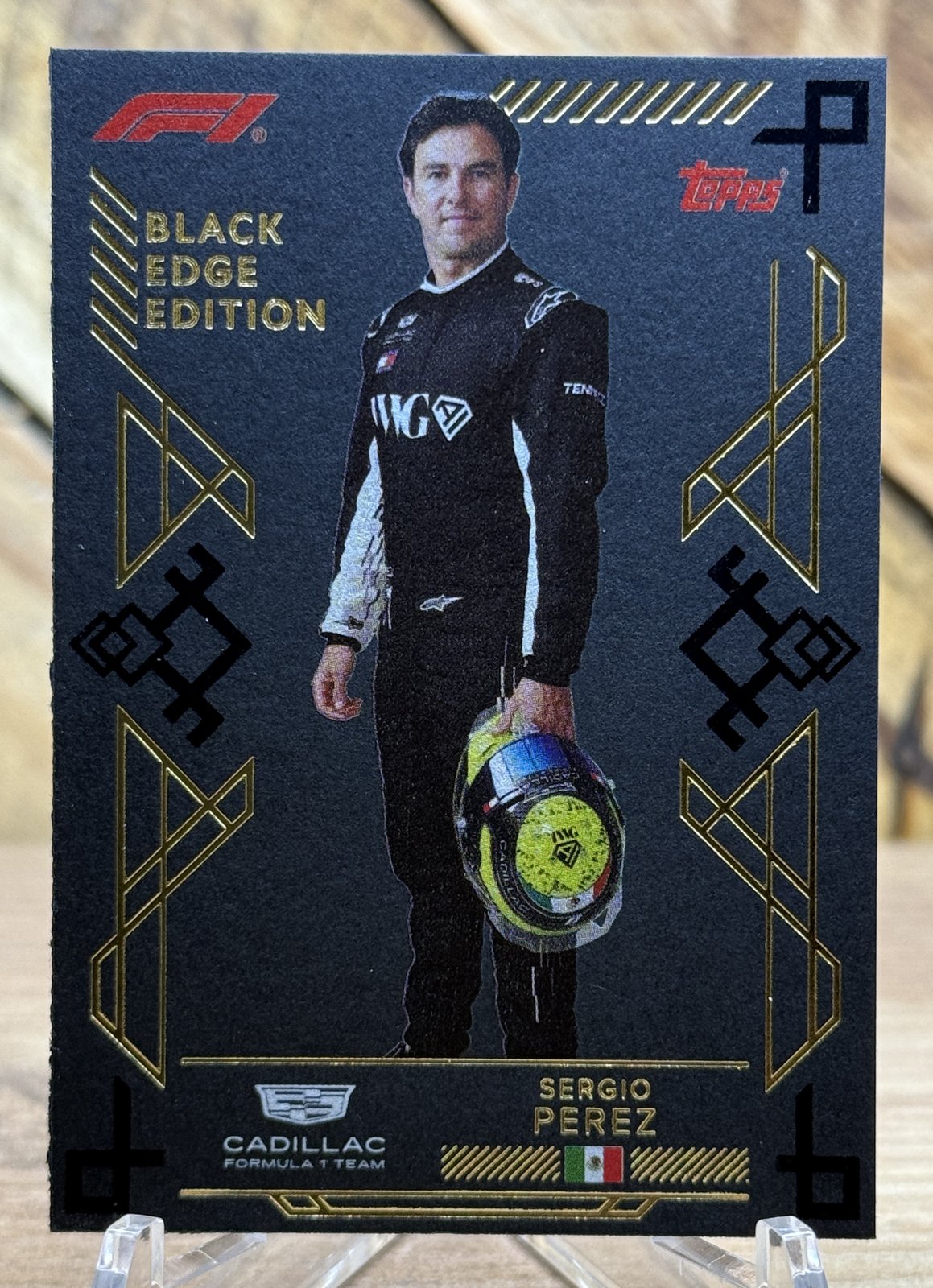 Sergio Perez – Cadillac · 2026 Topps Turbo Attax F1 Black Edge Edition #306