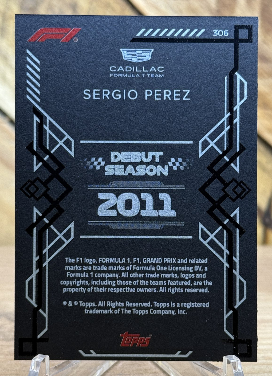 Sergio Perez – Cadillac · 2026 Topps Turbo Attax F1 Black Edge Edition #306