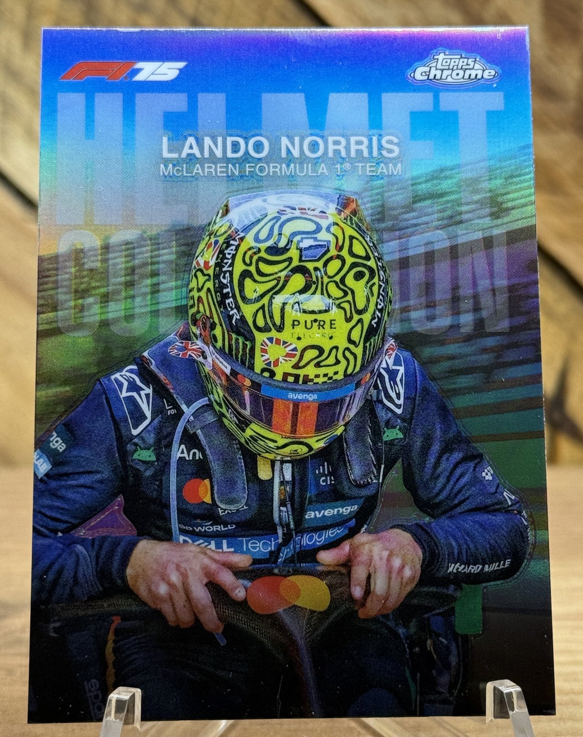 Lando Norris – McLaren · 2025 Topps Chrome F1 Helmet Collection #HC-4