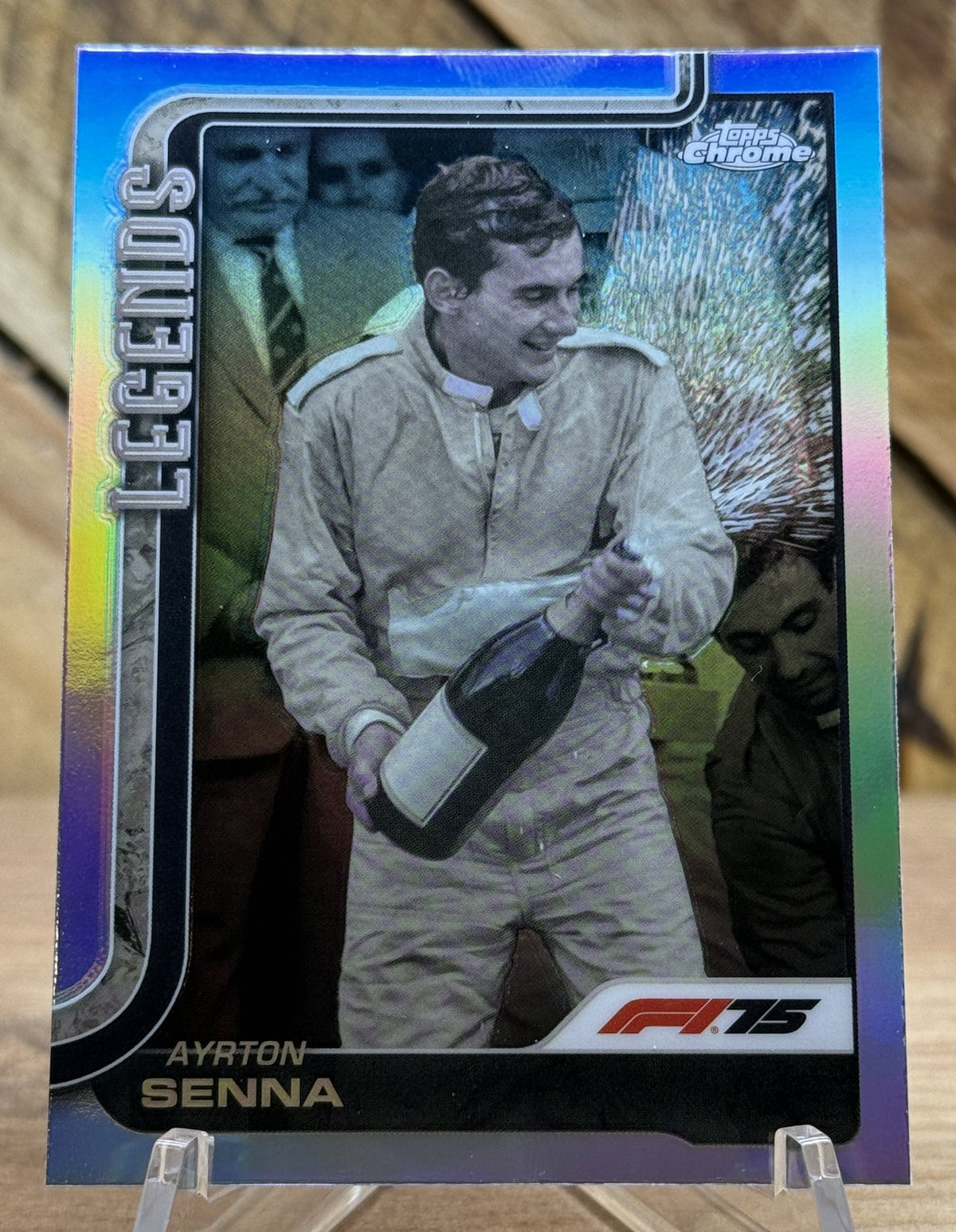 Ayrton Senna · 2025 Topps Chrome F1 #162 Legends Refractor