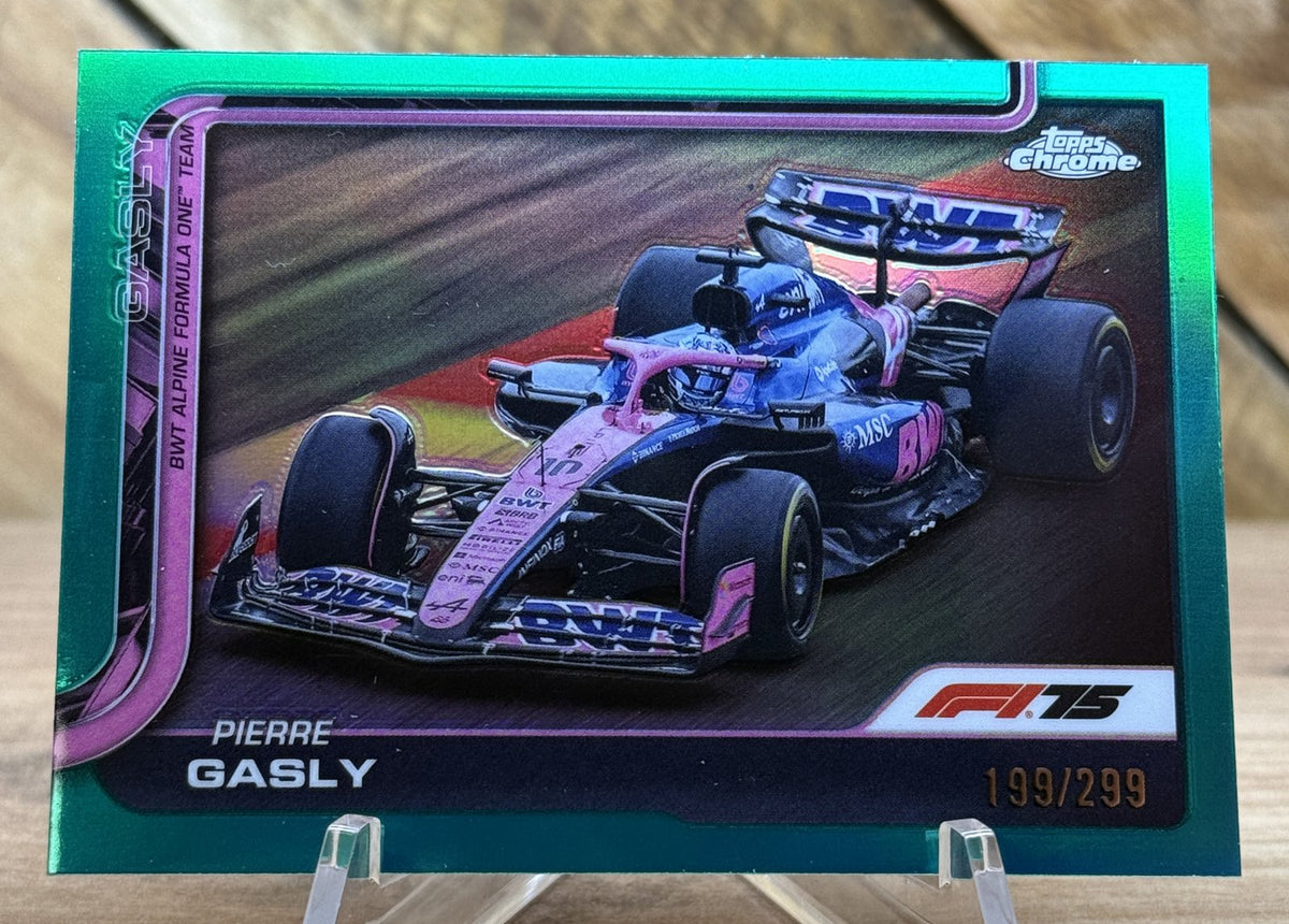 Pierre Gasly – Alpine · 2025 Topps Chrome F1 #88 Green Refractor /299