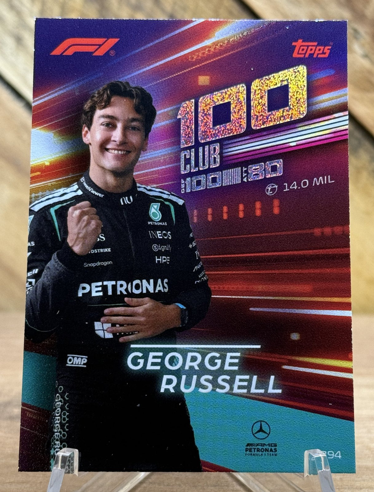 George Russell – Mercedes · 2026 Topps Turbo Attax F1 100 Club #294