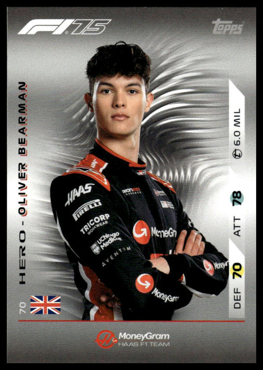 Turbo Attax 2025 #70 Oliver Bearman front
