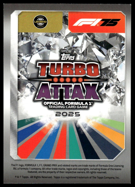 Turbo Attax 2025 #309 Kimi Raikkonen back