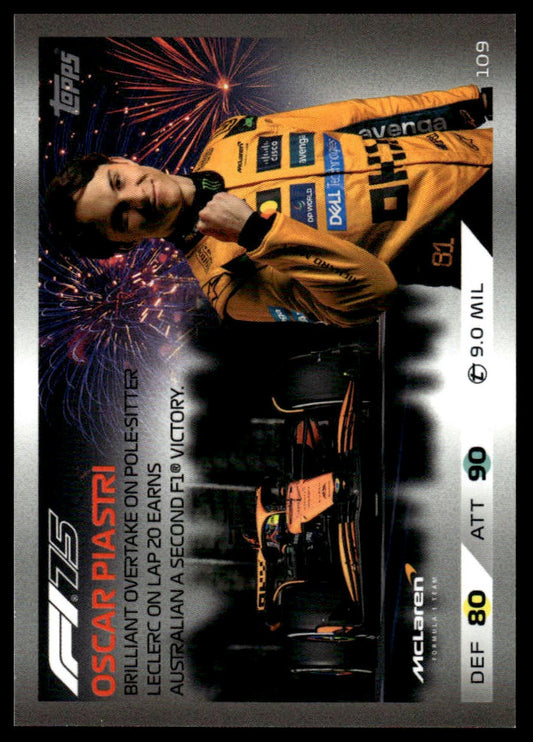 Turbo Attax 2025 #109 Oscar Piastri Highlights front
