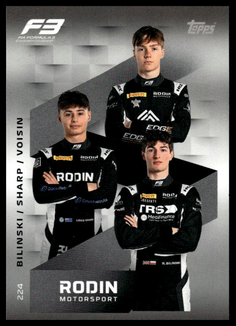 Turbo Attax 2025 #224 Rodin Motorsport team card front