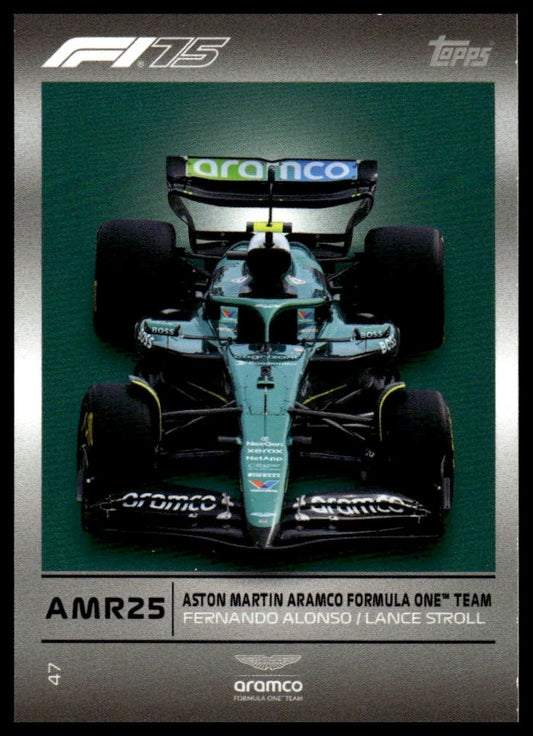 Turbo Attax 2025 #47 Aston Martin AMR25 front