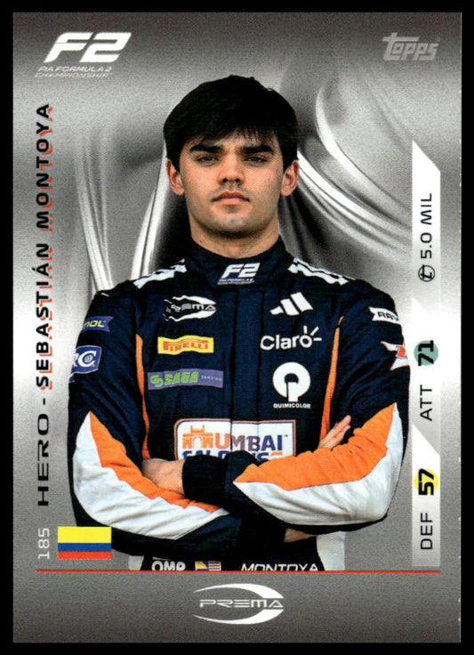 Turbo Attax 2025 #185 Sebastian Montoya front
