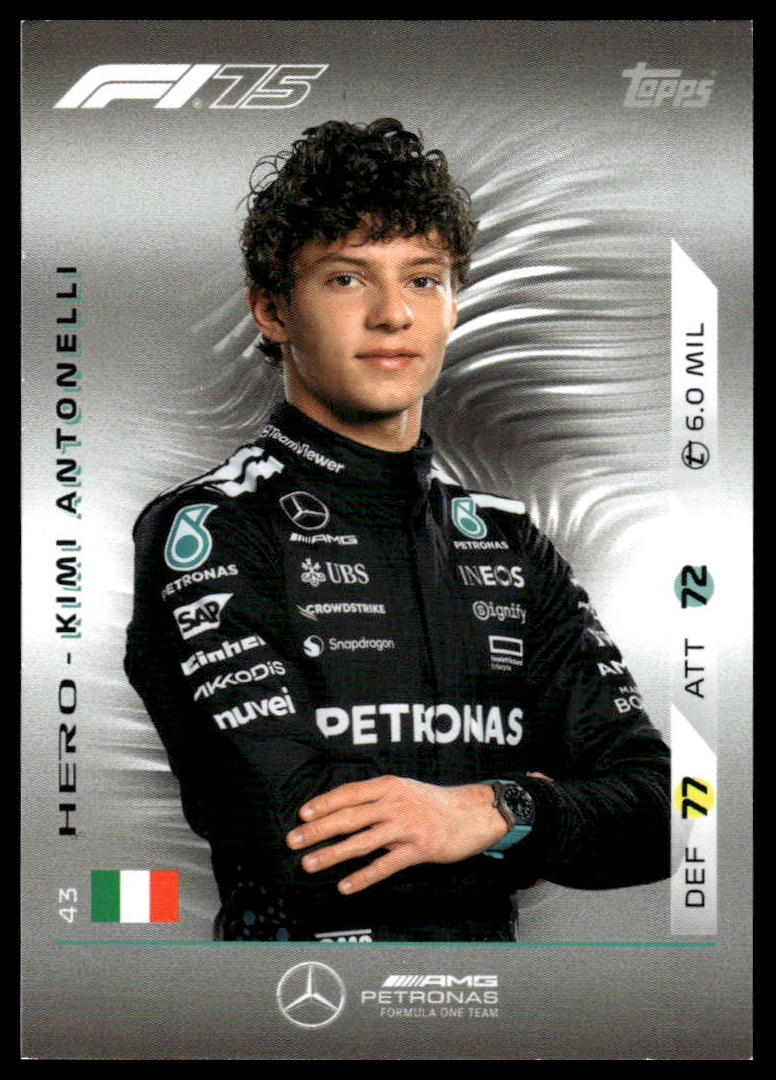 Turbo Attax 2025 #43 Kimi Antonelli front