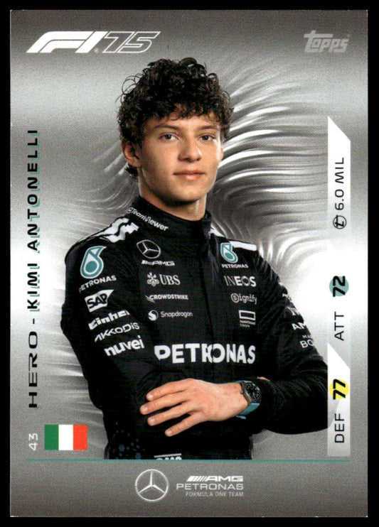 Turbo Attax 2025 #43 Kimi Antonelli front