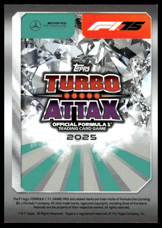 Turbo Attax 2025 #267 Lewis Hamilton Victory Lap back