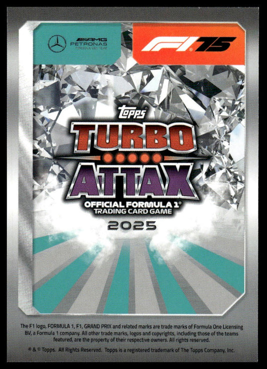 Turbo Attax 2025 #40 George Russell back