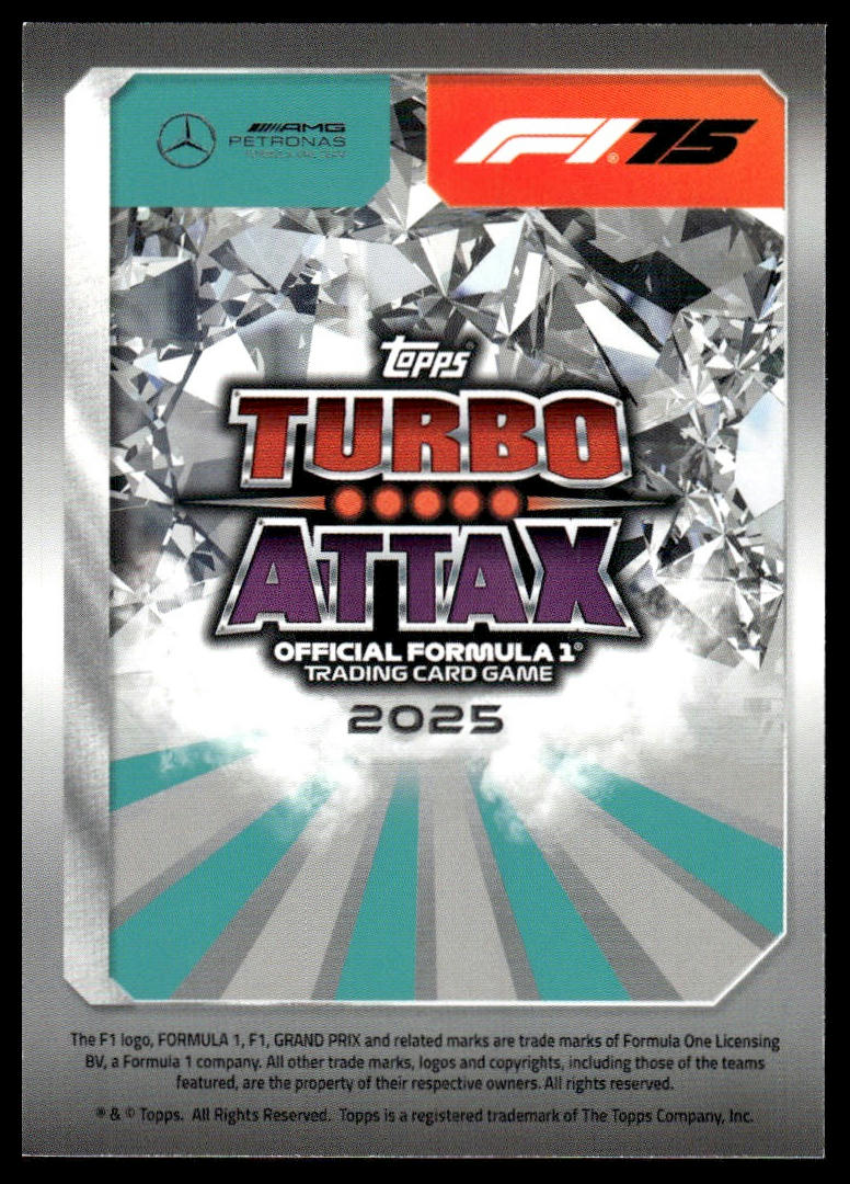 Turbo Attax 2025 #167 George Russell PSA back
