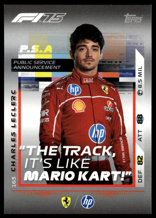 Turbo Attax 2025 #163 Charles Leclerc front