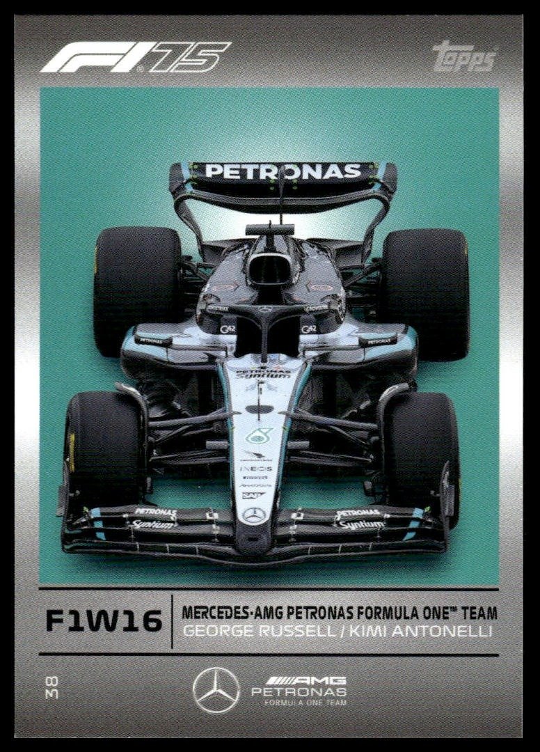 Turbo Attax 2025 #38 Mercedes F1 W16 front
