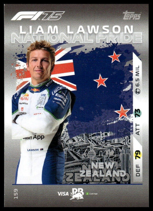 Turbo Attax 2025 #159 Liam Lawson front