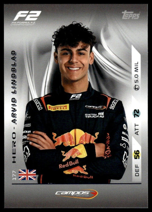 Turbo Attax 2025 #177 Arvid Lindblad front