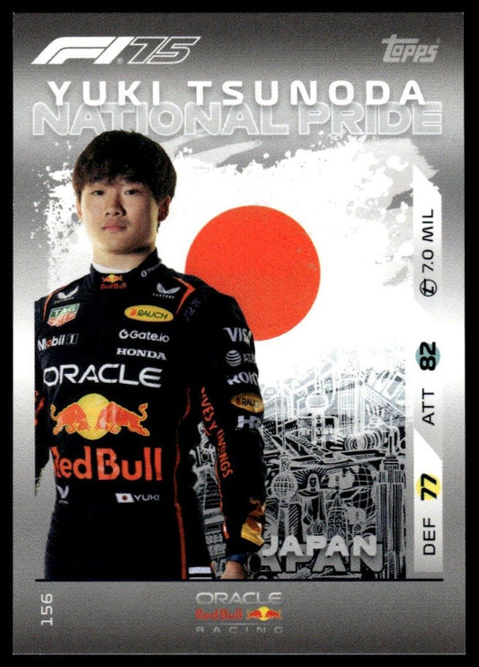 Turbo Attax 2025 #156 Yuki Tsunoda front