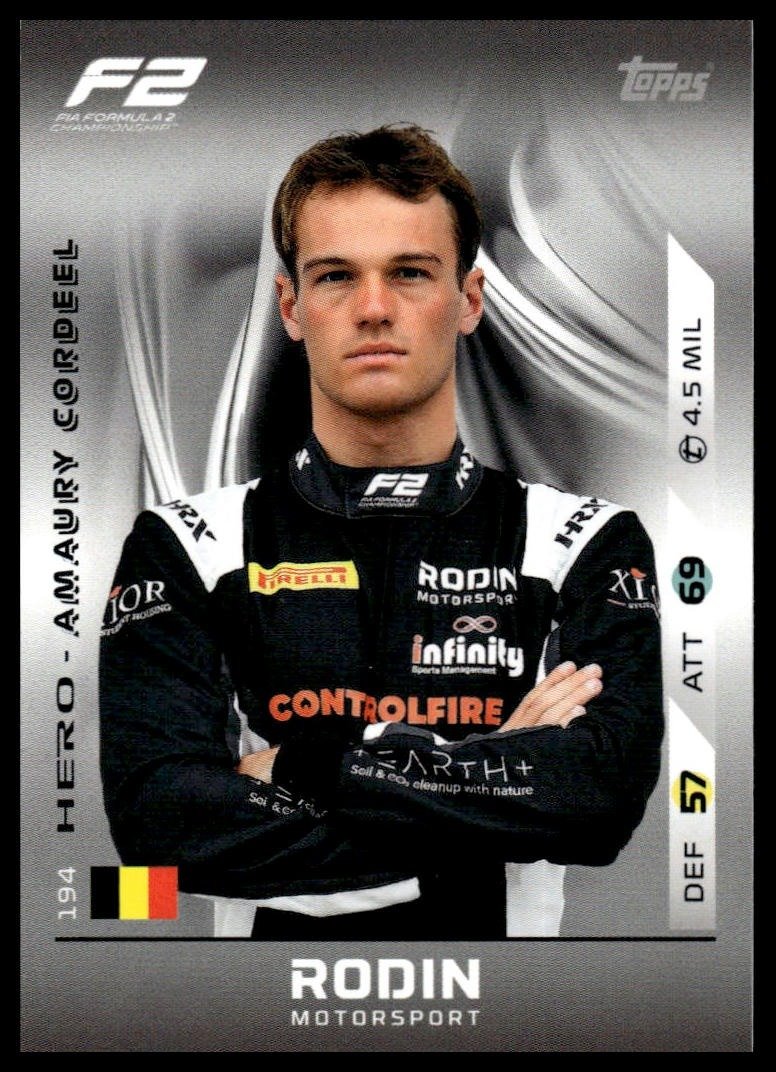 Turbo Attax 2025 #194 Amaury Cordeel front