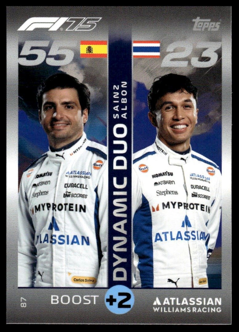 Turbo Attax 2025 #87 Sainz & Albon front