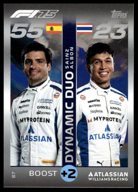 Turbo Attax 2025 #87 Sainz & Albon front