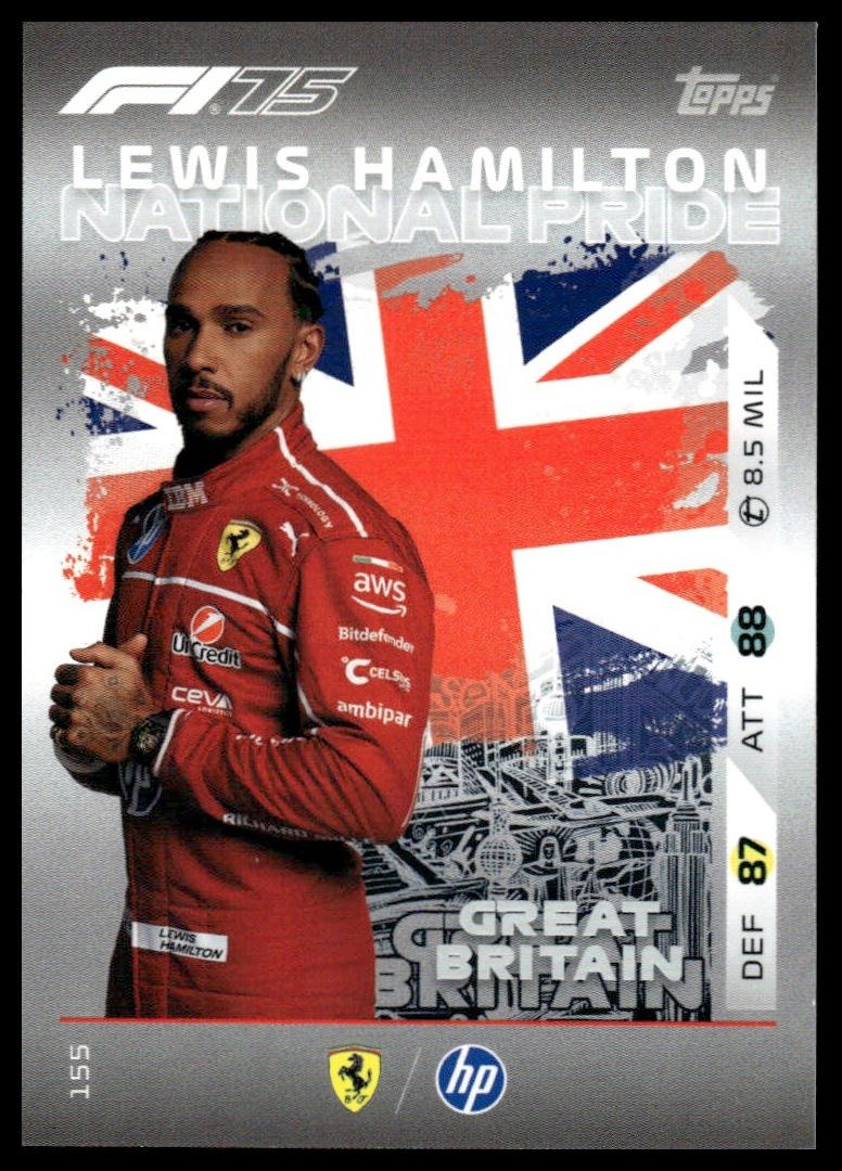 Turbo Attax 2025 #155 Lewis Hamilton front