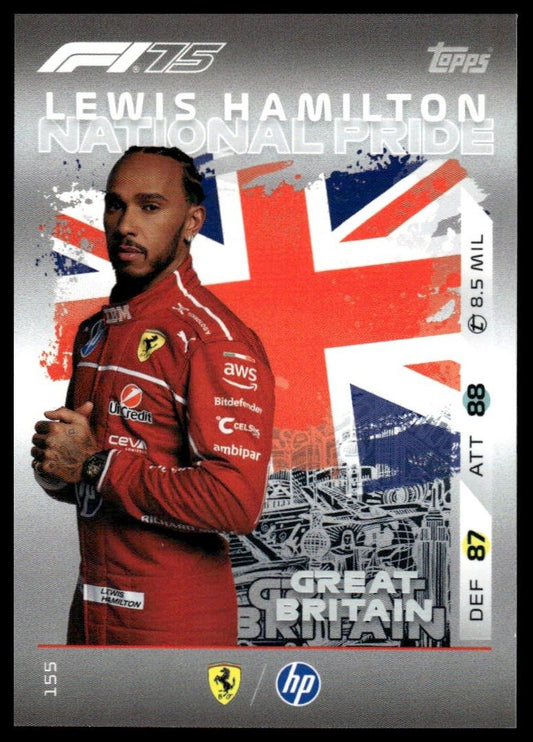 Turbo Attax 2025 #155 Lewis Hamilton front
